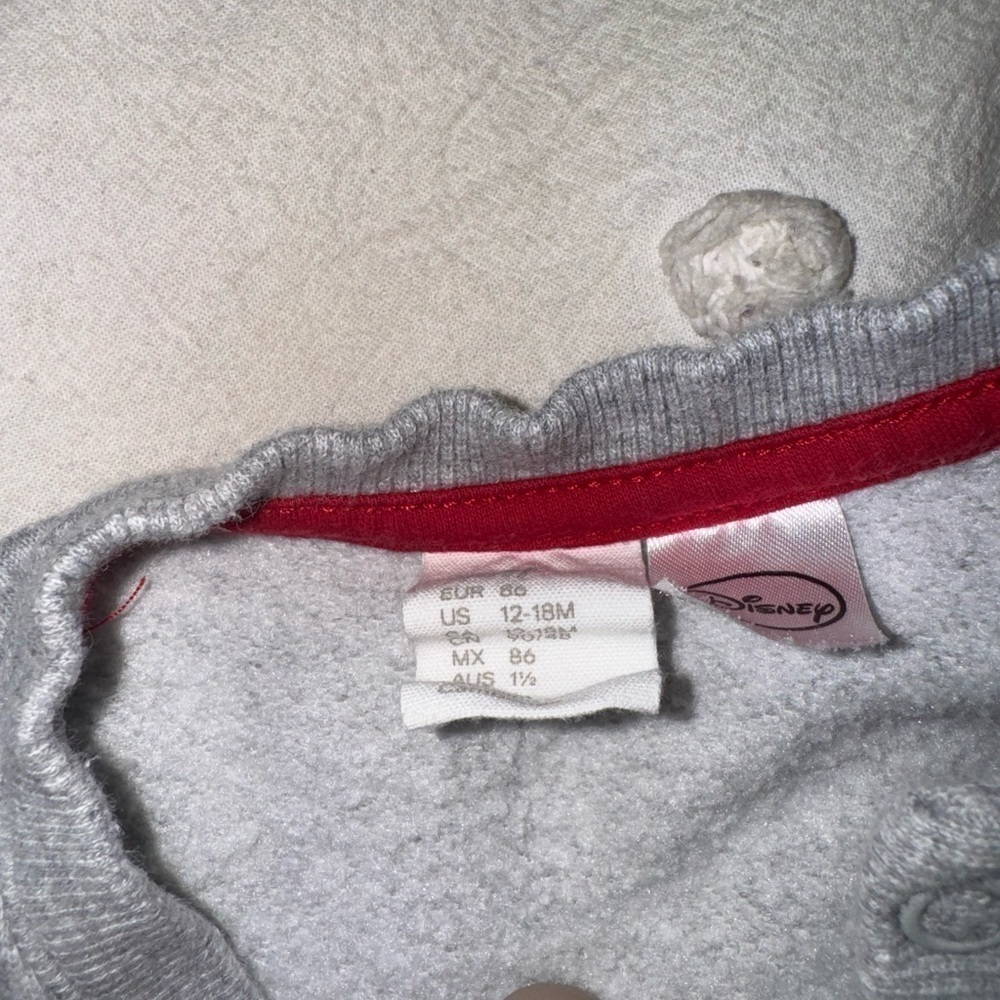 Grey Toddler Minnie mouse H&M sweatshirt. 12 to 18 months. - Picture 3 of 4
